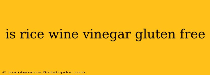 is rice wine vinegar gluten free