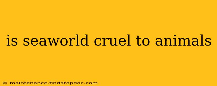 is seaworld cruel to animals