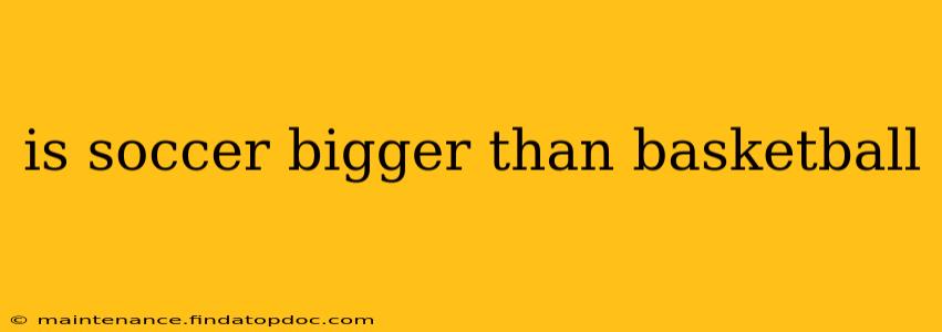 is soccer bigger than basketball