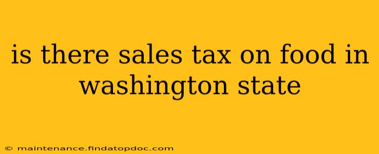is there sales tax on food in washington state
