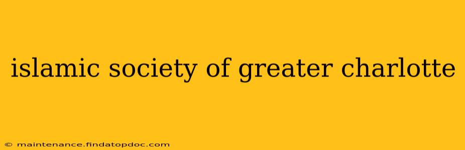 islamic society of greater charlotte