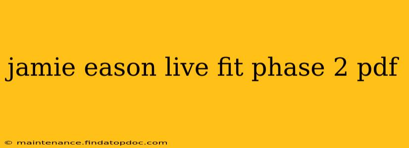 jamie eason live fit phase 2 pdf