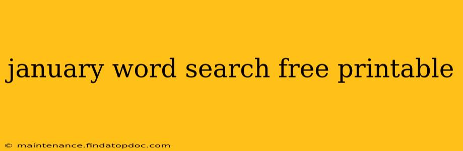 january word search free printable