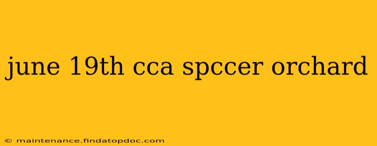 june 19th cca spccer orchard