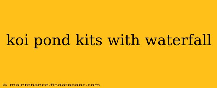 koi pond kits with waterfall