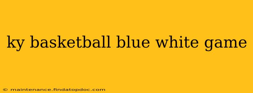 ky basketball blue white game