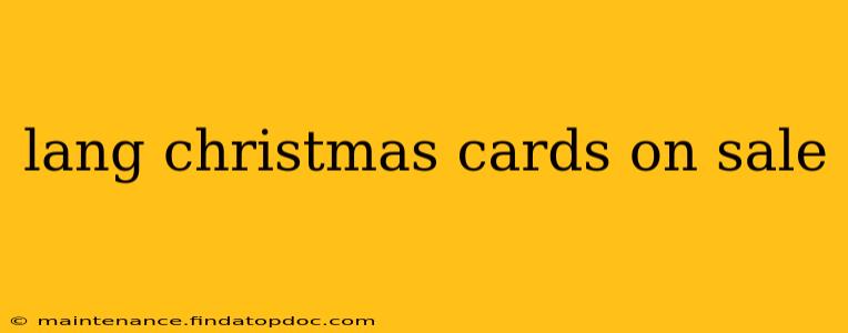 lang christmas cards on sale
