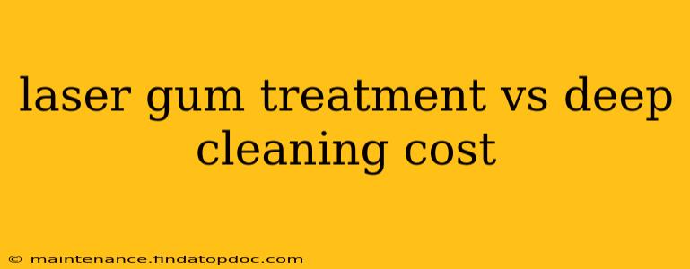 laser gum treatment vs deep cleaning cost