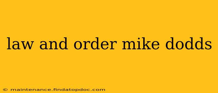 law and order mike dodds