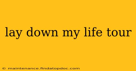 lay down my life tour