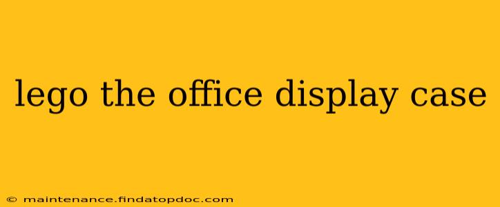 lego the office display case