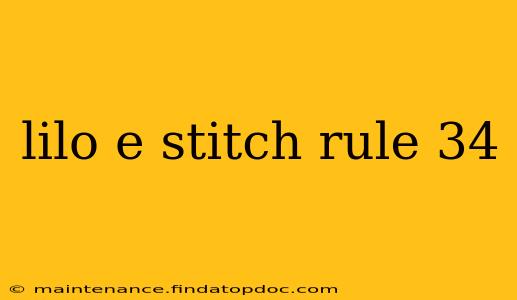 lilo e stitch rule 34