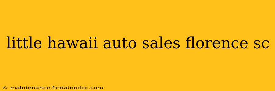 little hawaii auto sales florence sc