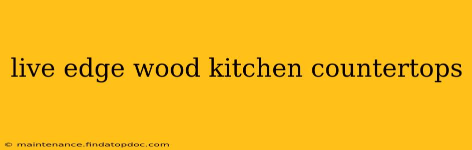 live edge wood kitchen countertops