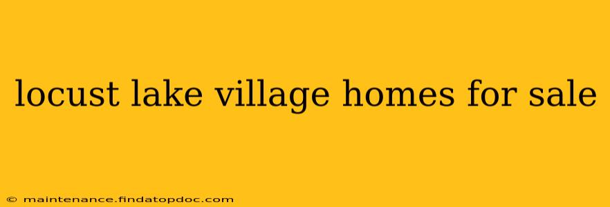 locust lake village homes for sale