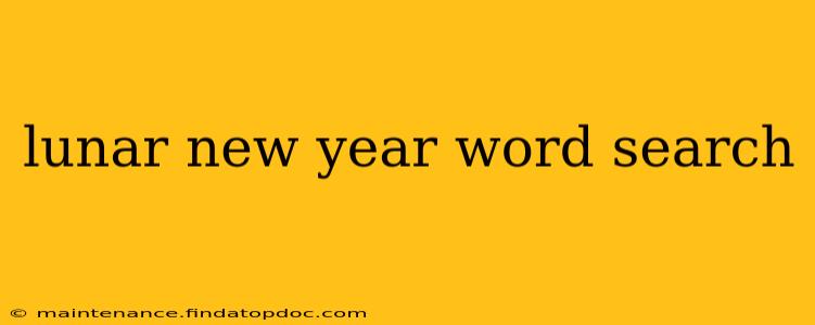 lunar new year word search