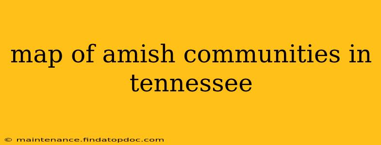 map of amish communities in tennessee