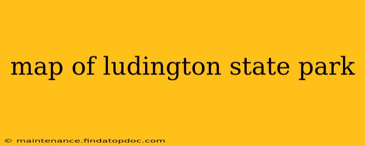map of ludington state park