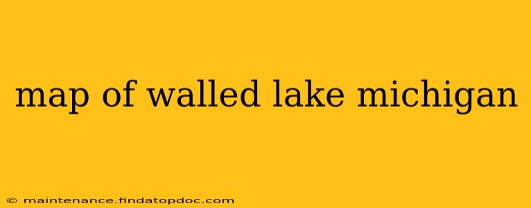 map of walled lake michigan