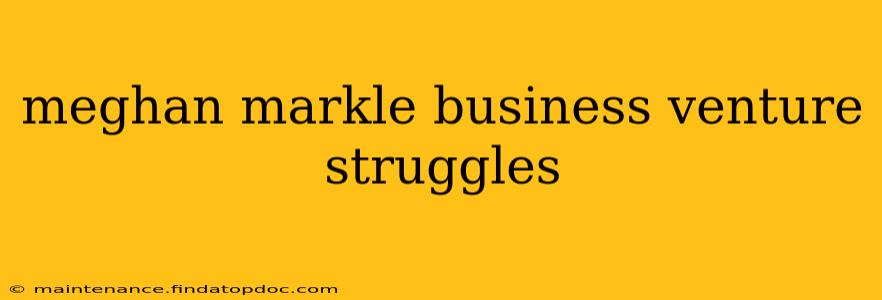 meghan markle business venture struggles