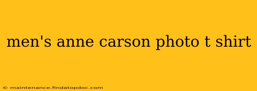 men's anne carson photo t shirt