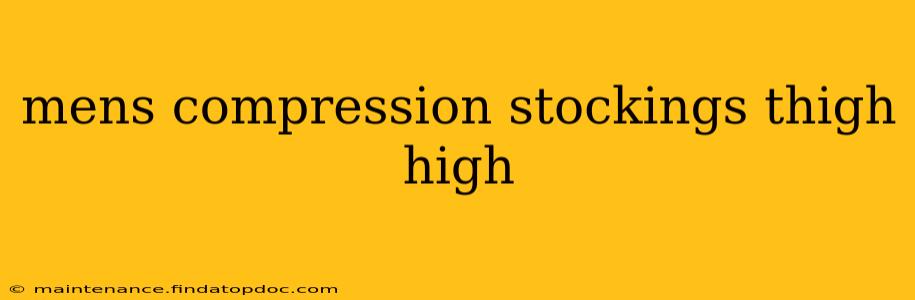 mens compression stockings thigh high