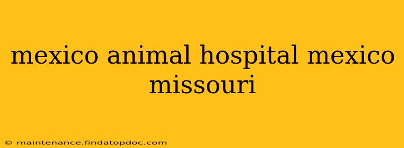 mexico animal hospital mexico missouri