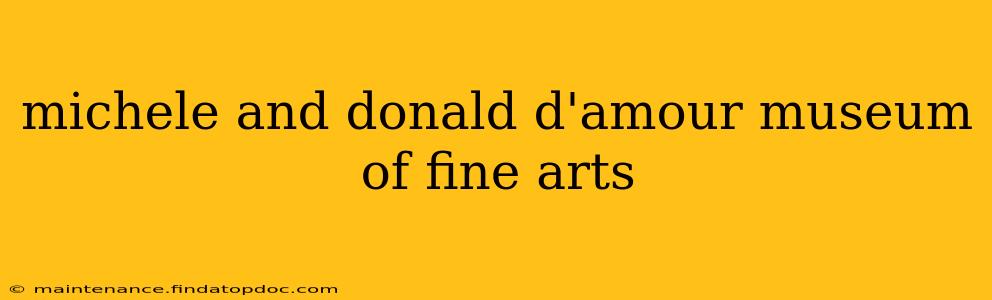 michele and donald d'amour museum of fine arts