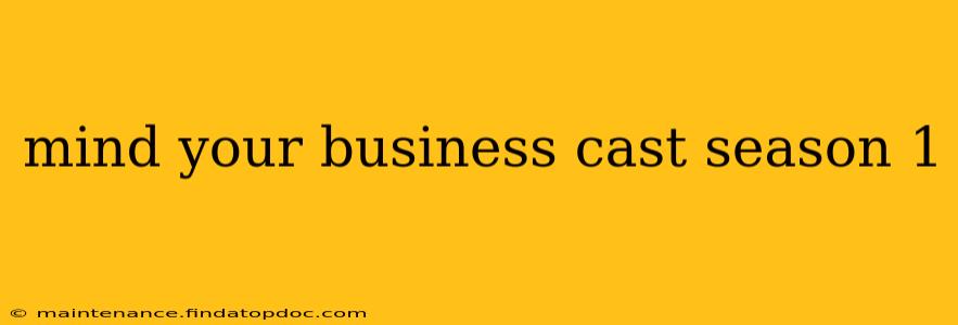 mind your business cast season 1
