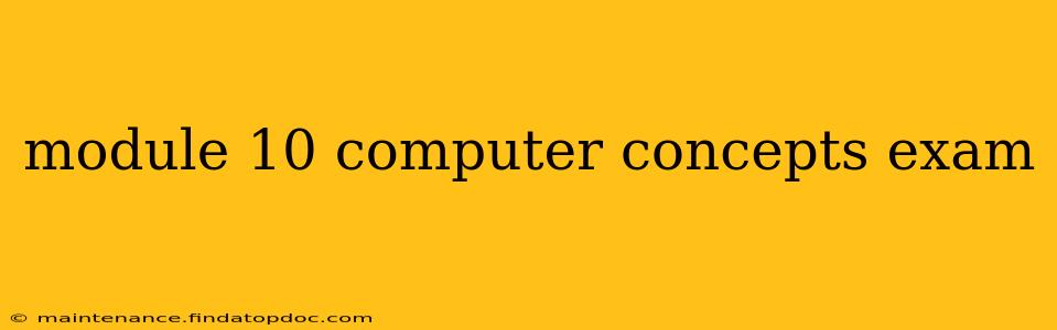 module 10 computer concepts exam