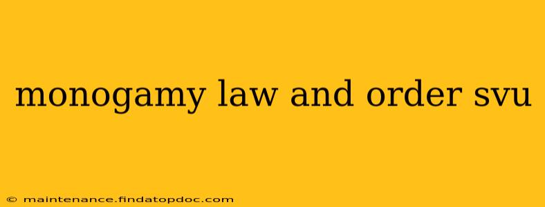 monogamy law and order svu