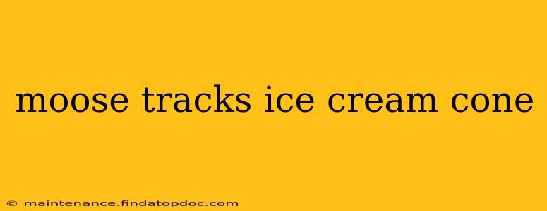 moose tracks ice cream cone
