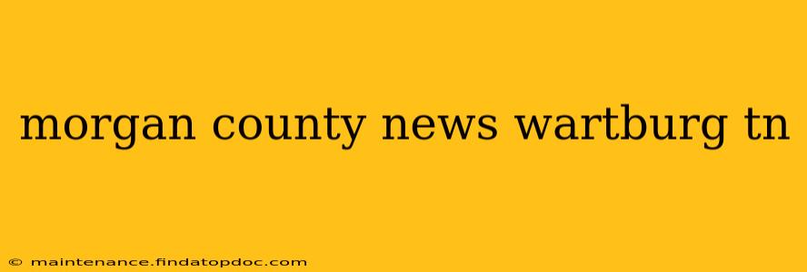 morgan county news wartburg tn