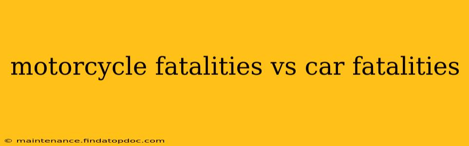 motorcycle fatalities vs car fatalities