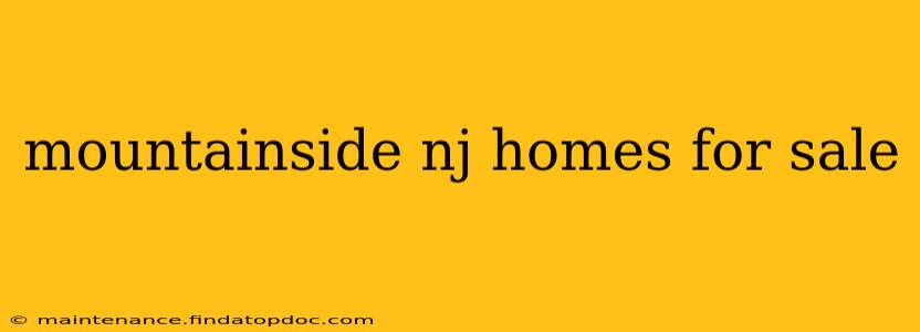 mountainside nj homes for sale