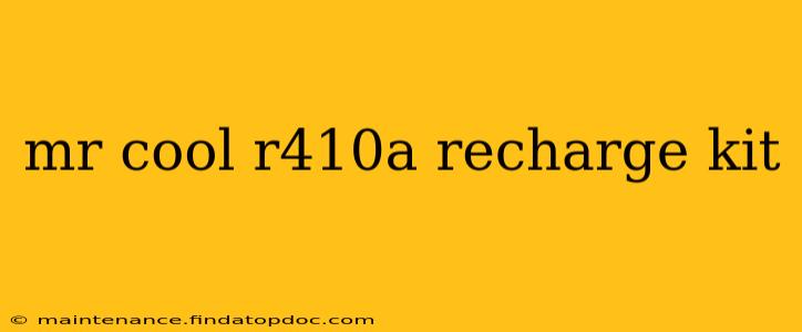mr cool r410a recharge kit