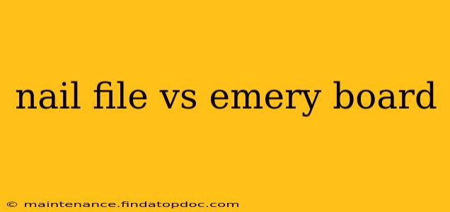 nail file vs emery board