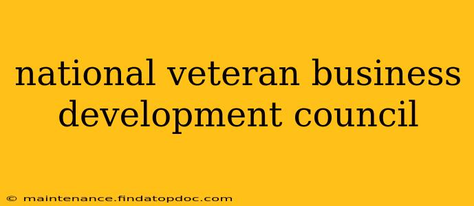 national veteran business development council
