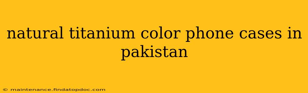 natural titanium color phone cases in pakistan