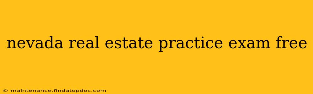 nevada real estate practice exam free