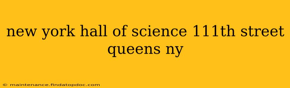 new york hall of science 111th street queens ny