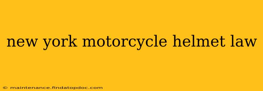 new york motorcycle helmet law