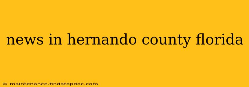 news in hernando county florida