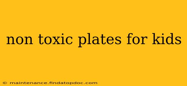 non toxic plates for kids