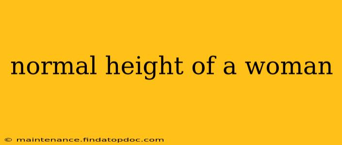 normal height of a woman