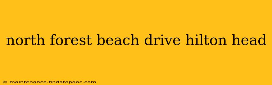 north forest beach drive hilton head