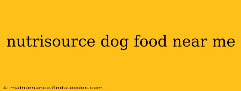 nutrisource dog food near me