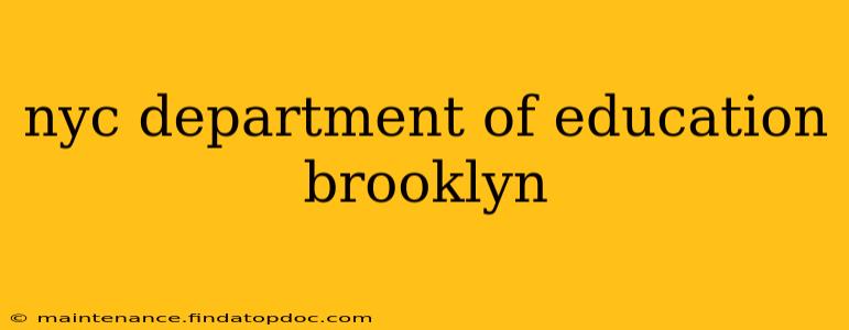 nyc department of education brooklyn