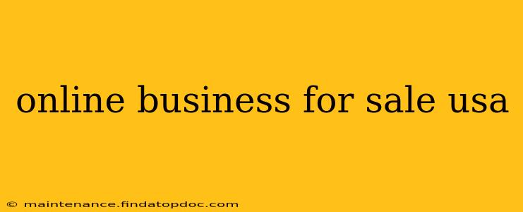 online business for sale usa