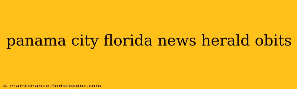 panama city florida news herald obits